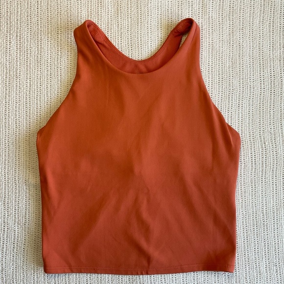Athleta Fitted Orange Tank Top - Picture 1 of 9